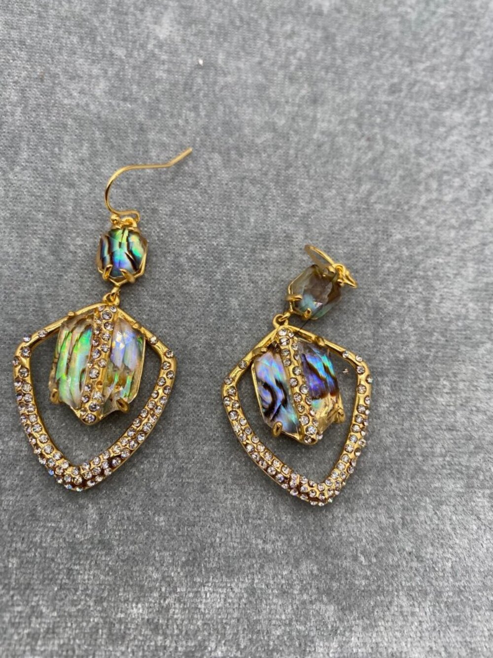 Alexis Bittar Glass Shell Pav�� Earrings